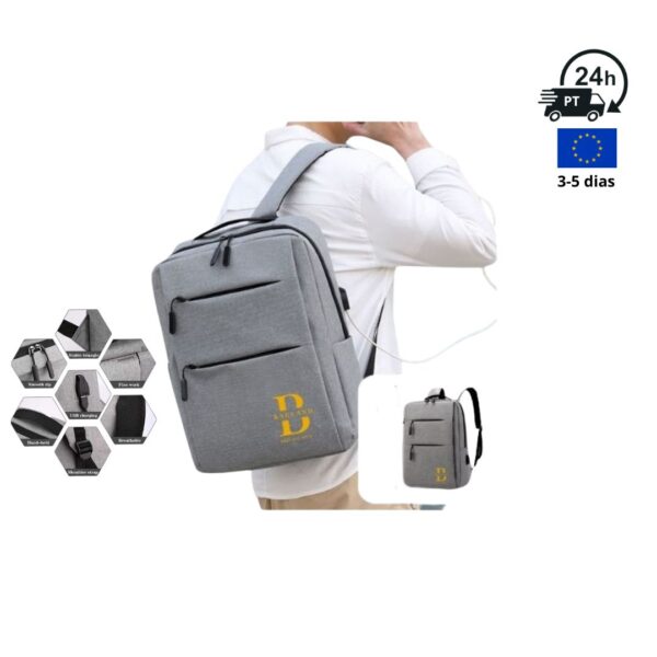 Mochila versátil laptop - cinza - M1