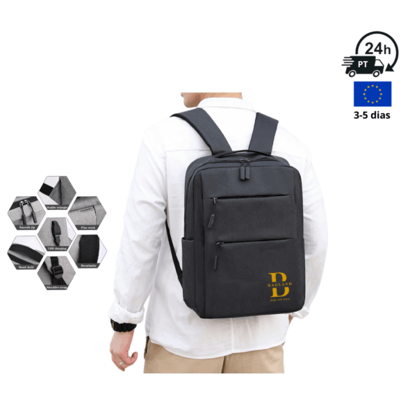 Mochila versátil laptop - preta - M2