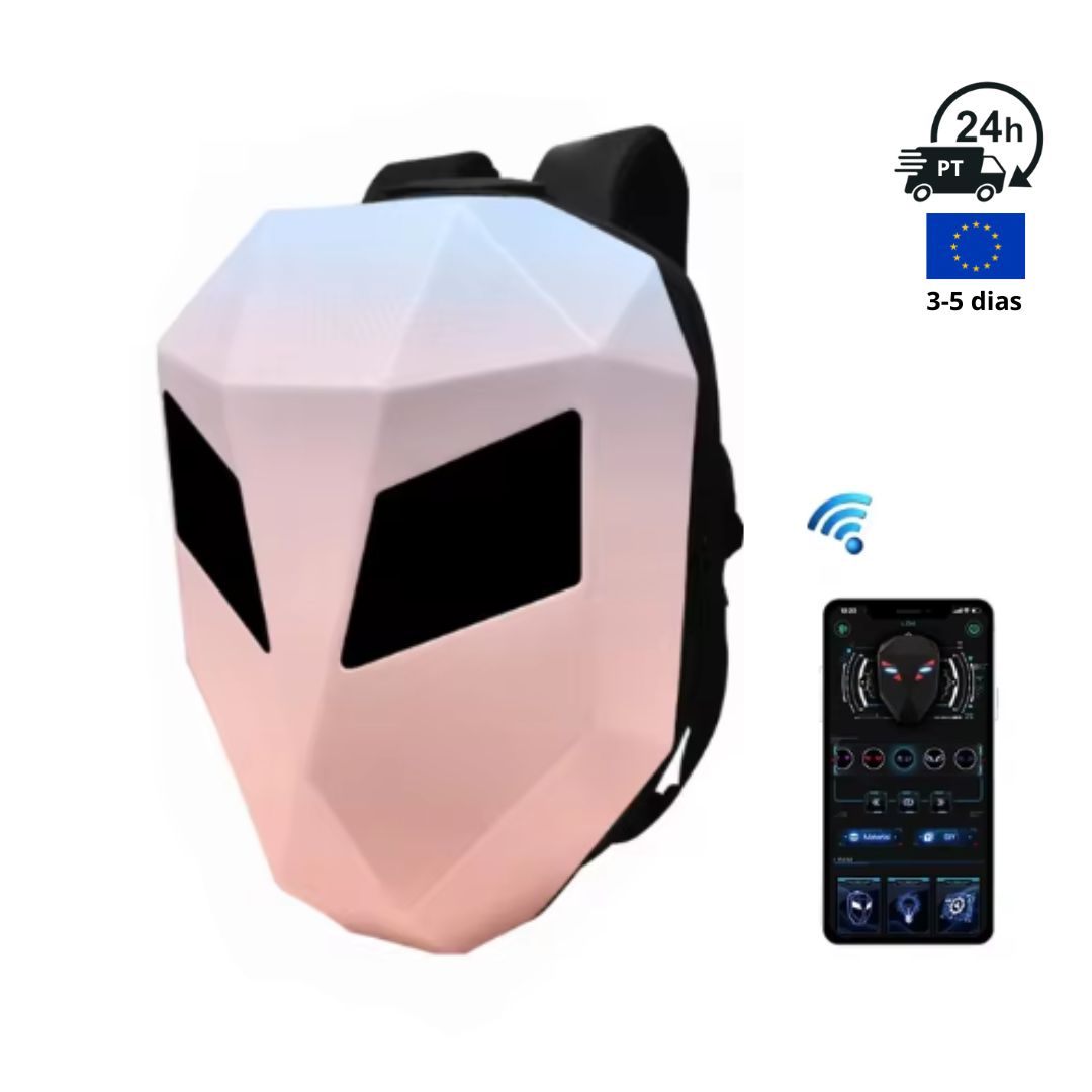 Mochila led LOY EYES - M33 - Azul rosa