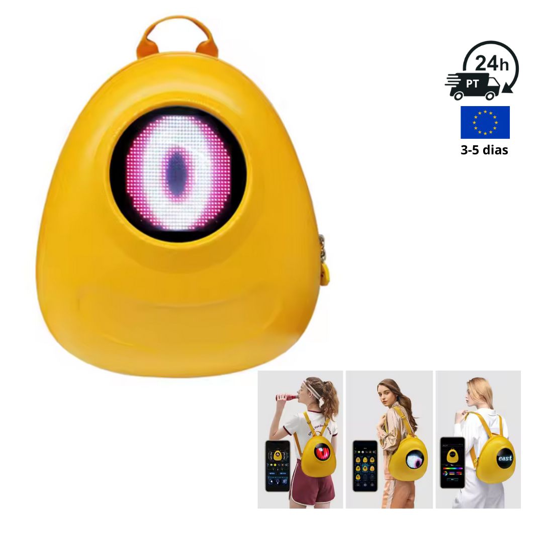 mochila Loy - led criança Amarela - MBOKid