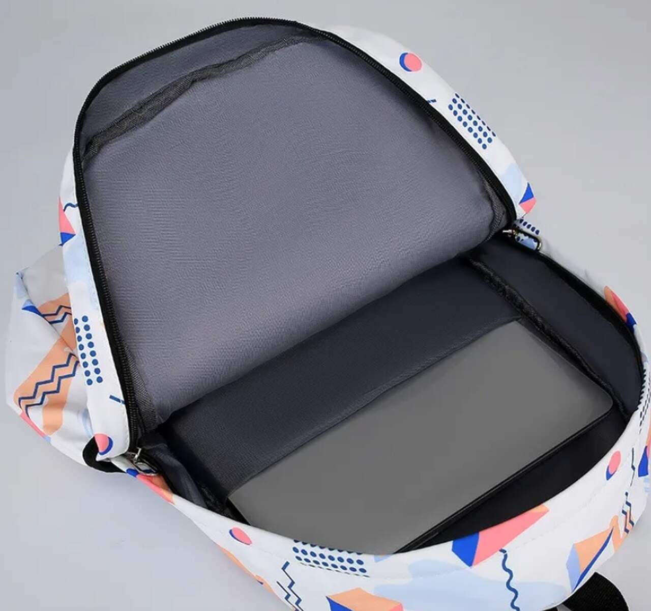 Mochila Rosa e Azul Gatos